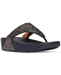 FitFlop Women's Lulu Multi-Tonal Glitter Wedge Sandals