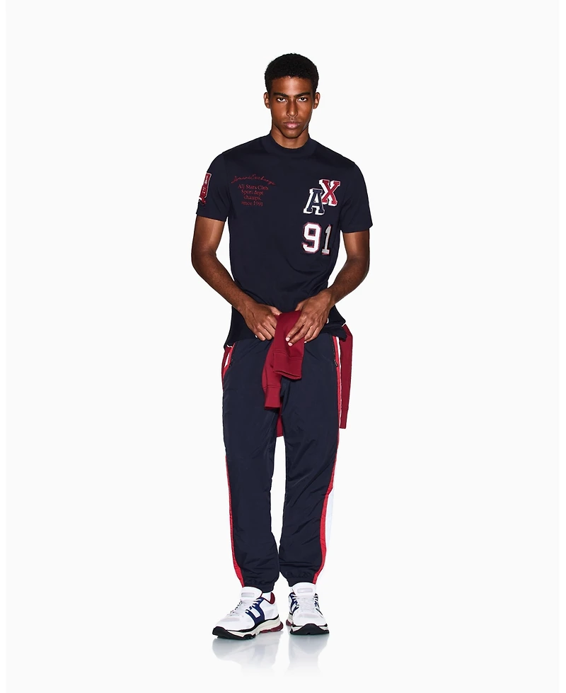 A|X Armani Exchange Men's Nylon Taping Scrunch Jogger