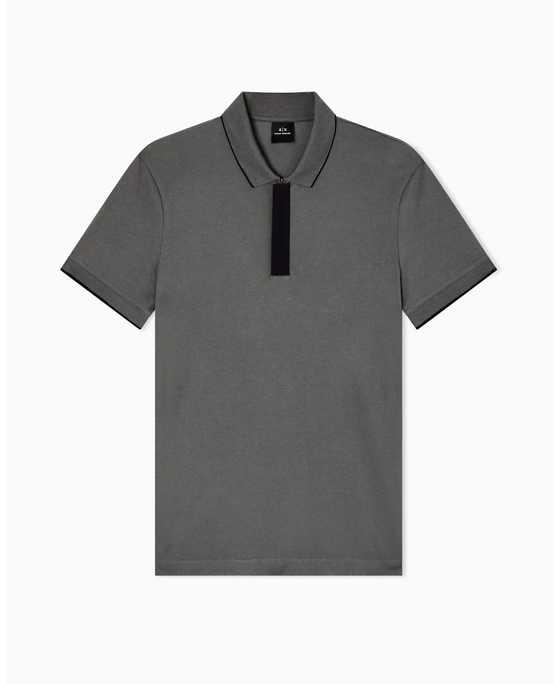 A|X Armani Exchange Men's Grosgrain Logo Polo Shirt