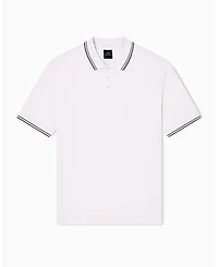 A|X Armani Exchange Men's Cozy Lab Pique with Collar Tipping Polo Shirt