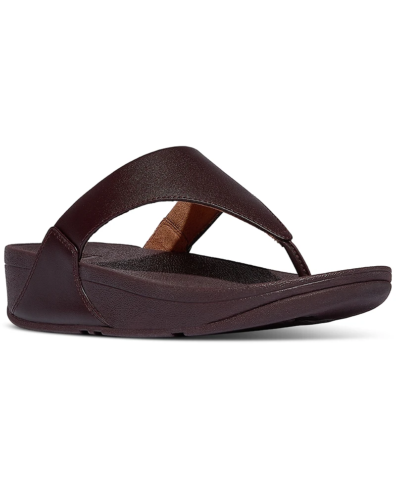 FitFlop Women's Lulu Leather Toe-Thongs Sandals