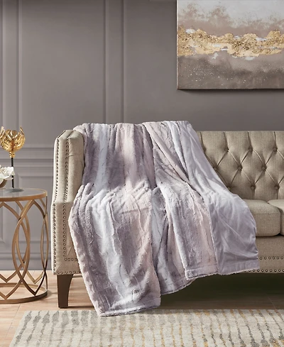 Madison Park Zuri Faux Fur Blanket, Full/Queen