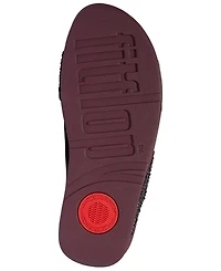 FitFlop Women's Lulu Embellished Metallic Crisscross Slide Sandals