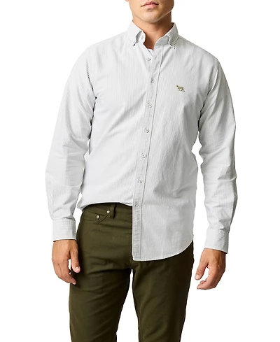 Rodd & Gunn Men's Oxford Stripe Long Sleeve Sports Fit Shirt