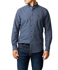 Rodd & Gunn Men's Check Oxford 5 Long Sleeve Sports Fit Shirt