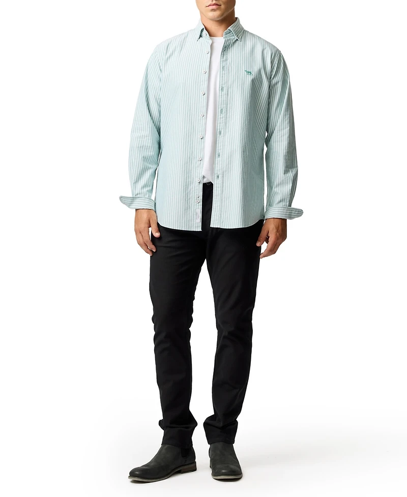Rodd & Gunn Men's Oxford Stripe 4 Long Sleeve Shirt