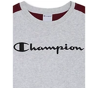 Champion Big Boys Colorblocked Crewneck Sweatshirt