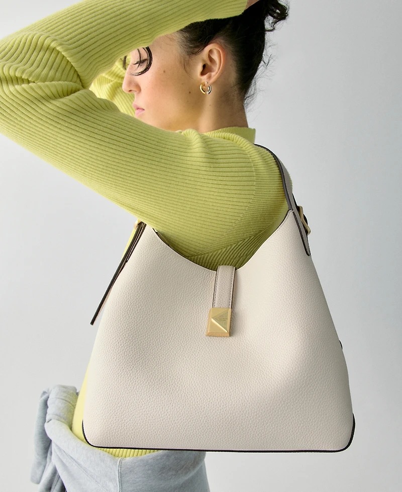 Kate Spade New York Deco Colorblocked Pebbled Leather Tote Bag