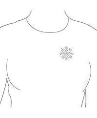 Bling Jewelry Large Frozen Winter Holiday Party Cz Pave Cubic Zirconia Scarf Christmas Statement Snowflake Brooch Pin Brass