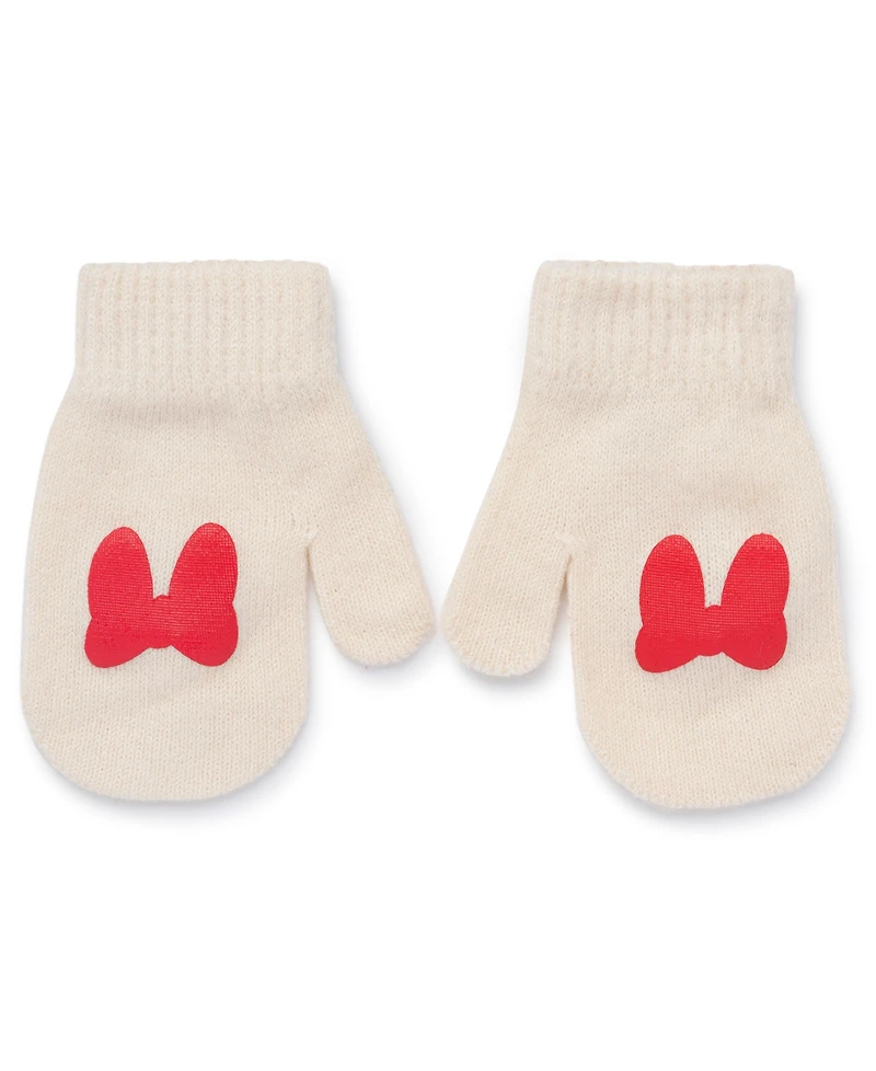 Minnie Mouse Toddler Girls 2-Piece Heidi Beanie and Mitten Set