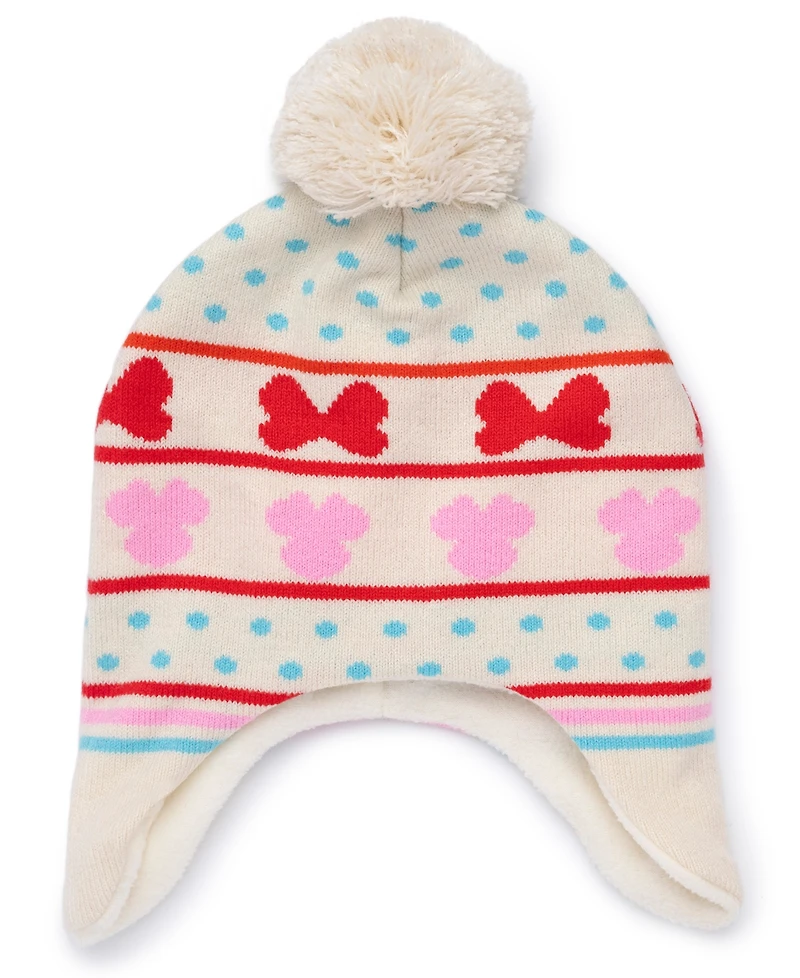 Minnie Mouse Toddler Girls 2-Piece Heidi Beanie and Mitten Set
