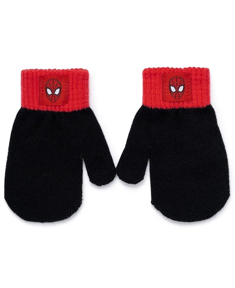 Spider-Man Toddler Boys 2-Piece Spiderman Beanie and Mitten Set