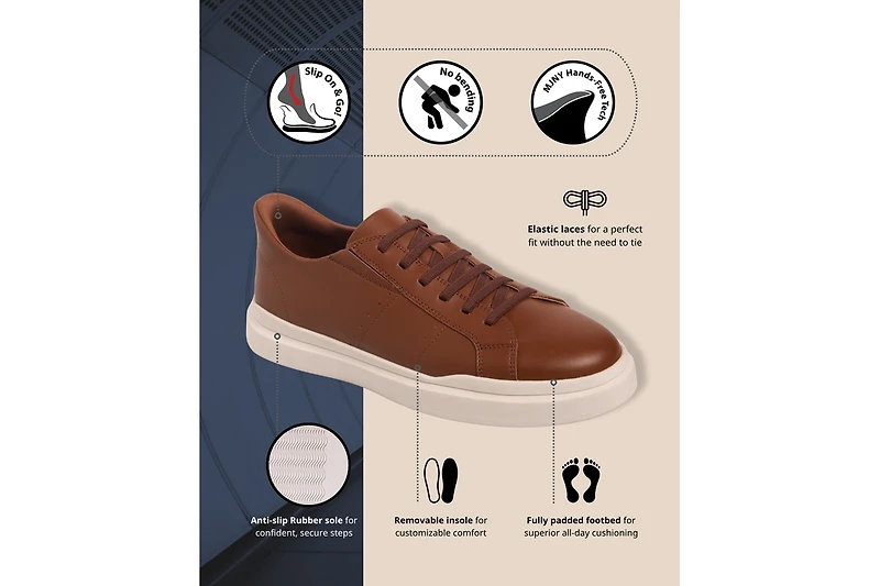 Marc Joseph New York Men's Fort Avenue Hands-Free Slip On Technology Fashion Sneakers