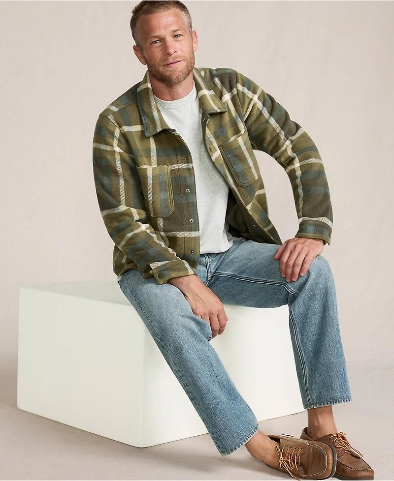 Lands' End Men's Anyweather Fleece Shirt Jacket