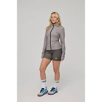 Oosc Infinite Cropped Zipped Jacket - Khaki