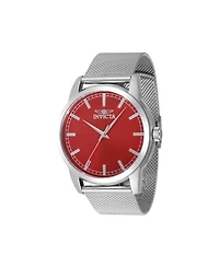 Invicta Men's 48509 Celestial Quartz 3 Hand Red Dial Watch