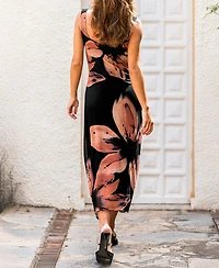 Cupshe Women's Petal Era Floral Maxi Beach Dress
