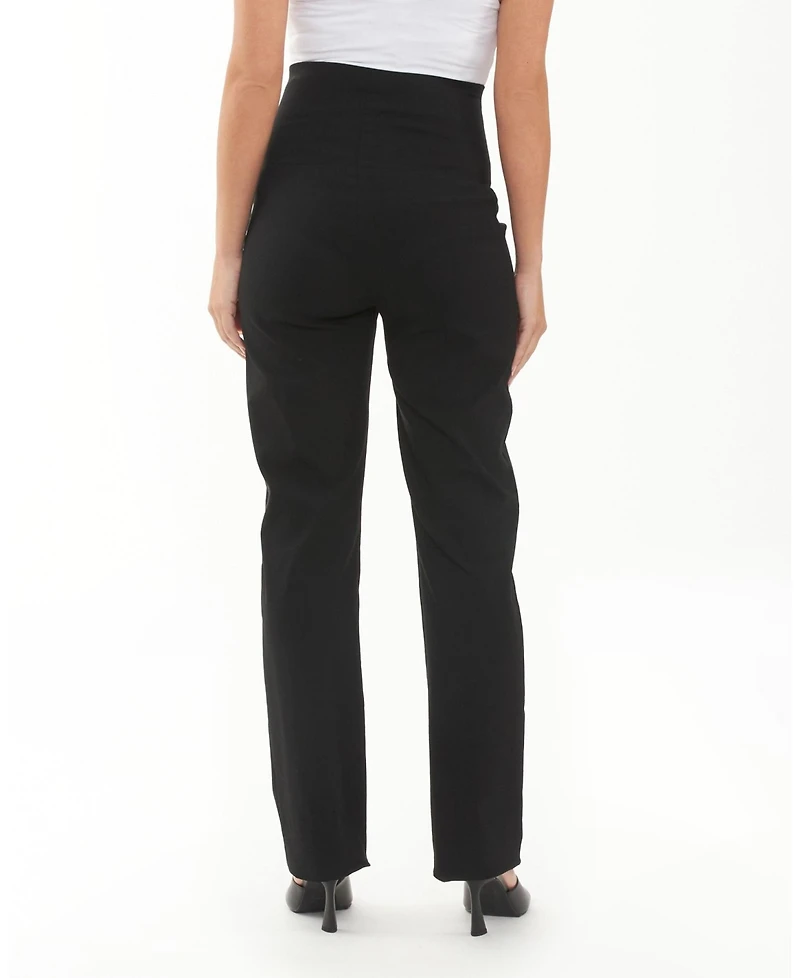Ripe Maternity Phoenix Straight Leg Pant Black