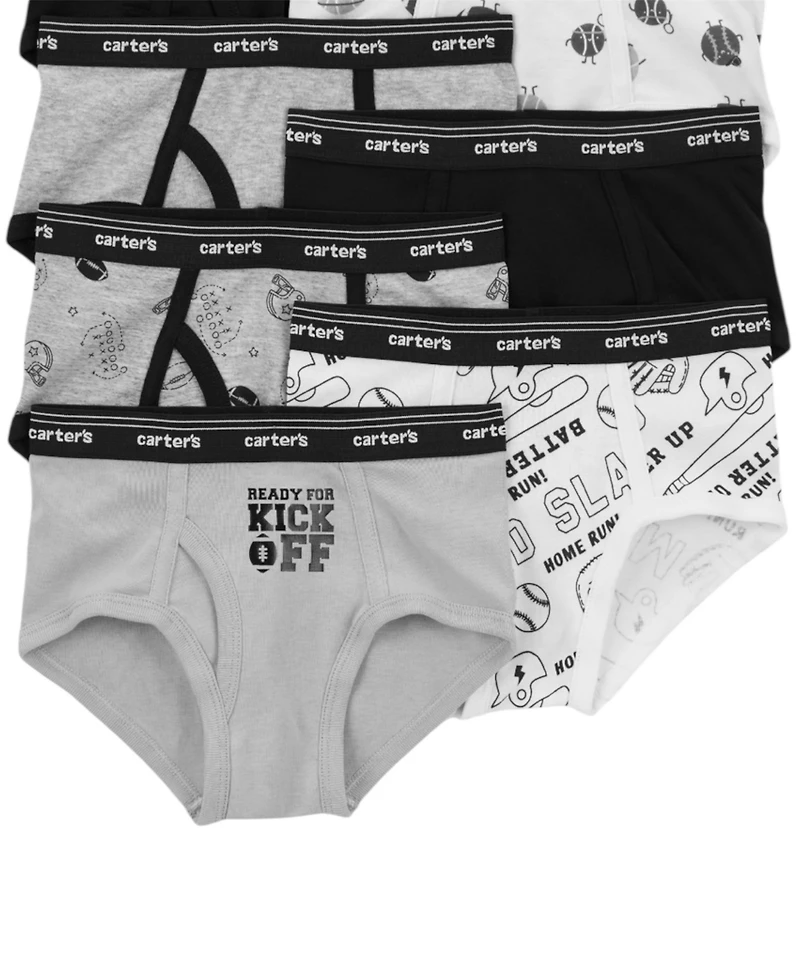 Carter's Little and Big Boys 7- Pack Sports Briefs