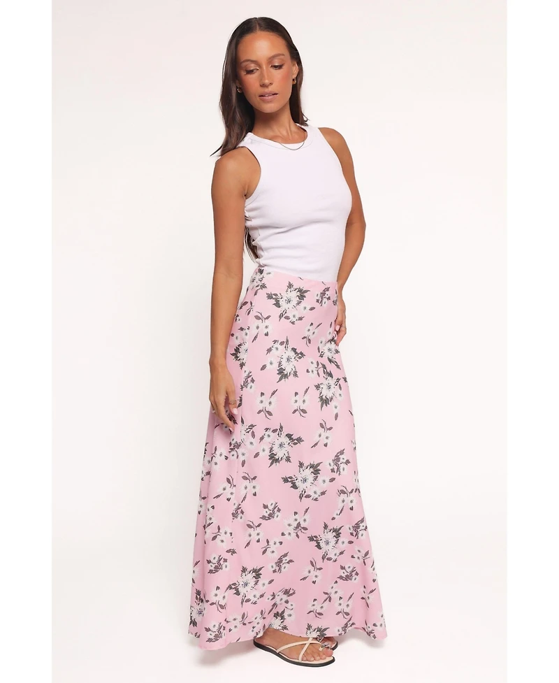 Petal and Pup Women's Evie Maxi Skirt - Pink Floral
