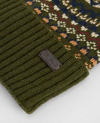 Barbour Men's Marlow Fair Isle Pom Beanie Hat