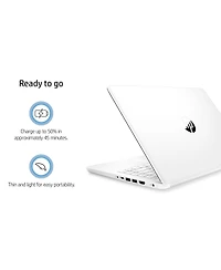 Hp Essential 14" Entry Traditional Laptop Intel Celeron N4500 4GB Ram Intel Uhd Graphics 64GB eMMC Storage Windows 11 Home Hd 60Hz - White
