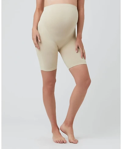 Ripe Maternity Seamless Support Shorts for Tummy Control - Natural Color