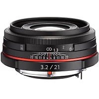 Pentax Smcp-da 21mm f/3.2 Al Hd Limited Edition Lens, Black