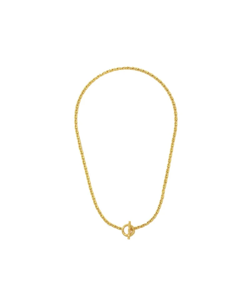 Ottoman Hands Thea Snake Chain Necklace with T-Bar