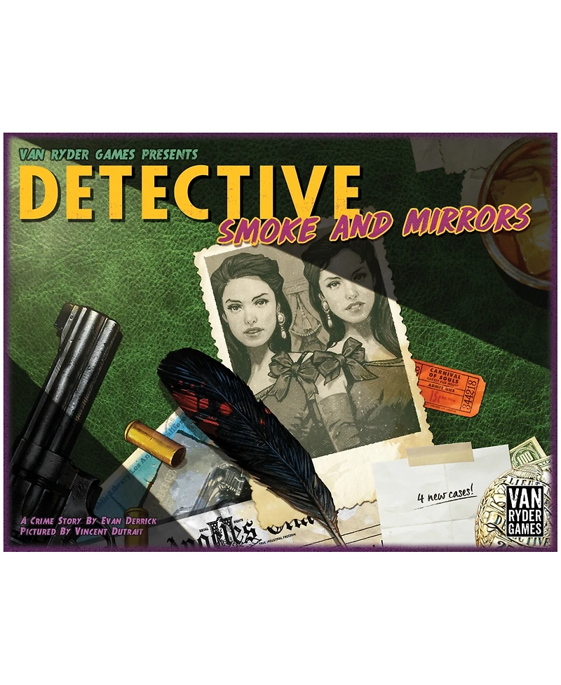 Van Ryder Games Detective City Of Angels Smoke and Mirrors Expansion Board Game