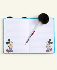 Disney | Macy's Mickey Mouse Plush Notebook & Pom Pom Pen Set, Macy's Exclusive