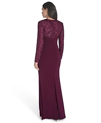 Jessica Howard Petite Raglan Sleeve Gown