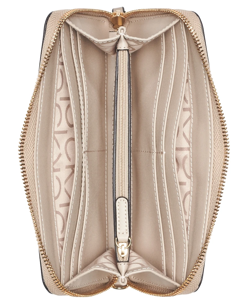 Calvin Klein Women's Moon Signature Embossed Boxed Wallet