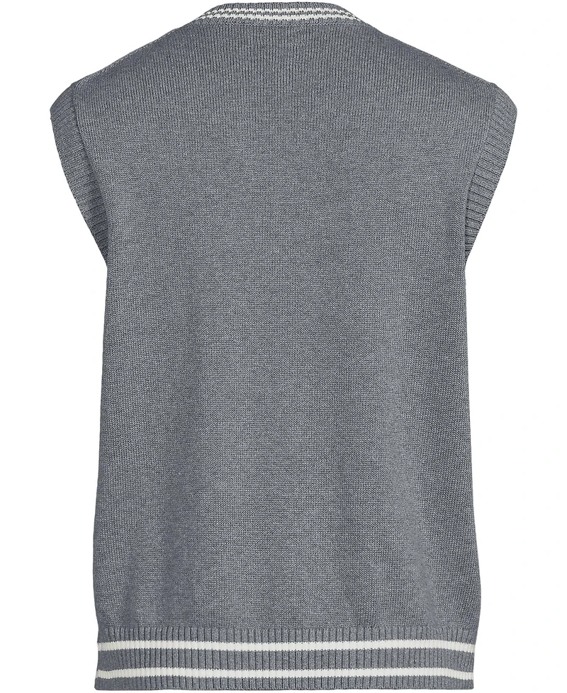 Lands' End Men's Cotton Drifter Sweater Vest
