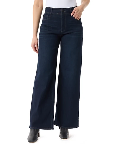 Gloria Vanderbilt Women's Petite Tummy Sculpt Wide Leg Jeans