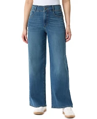 Gloria Vanderbilt Women's Petite Tummy Sculpt Wide Leg Jeans