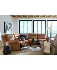 Alexandre Leather Sectional Collection Exclusively At Macys