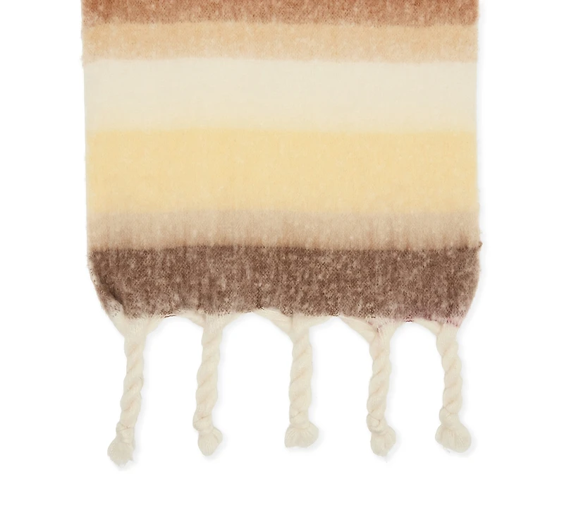 Steve Madden Women's Varsity Striped Fringe Scarf