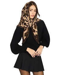 Steve Madden Women's Leopard Triangle Scarf