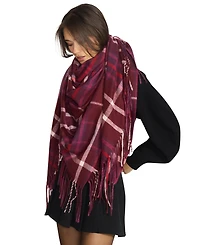 Steve Madden Women's Plaid Midweight Scarf