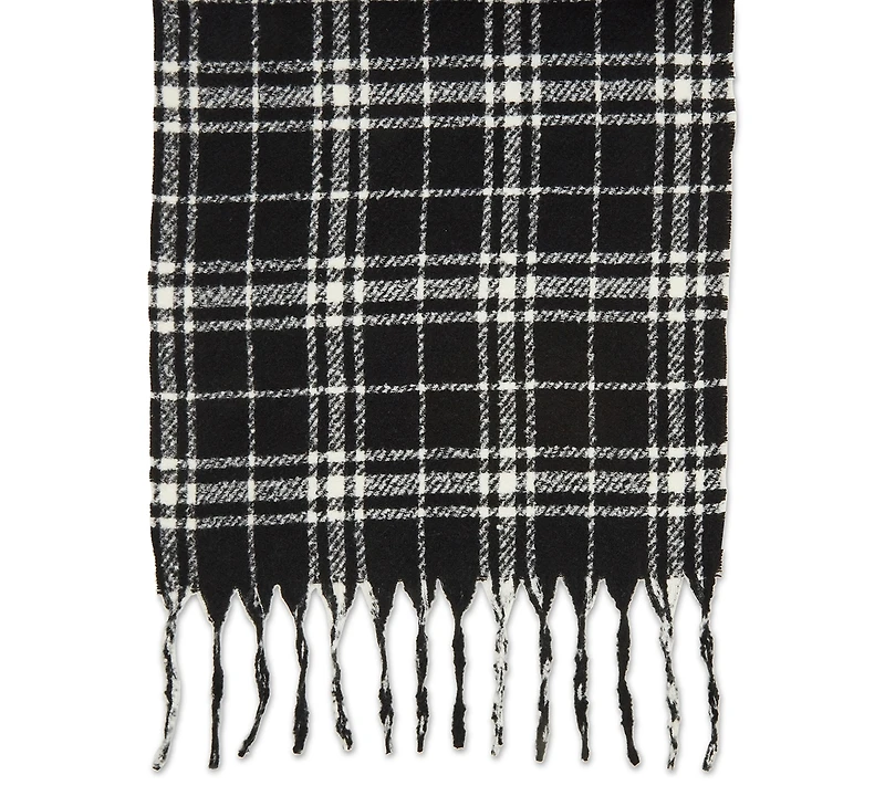 Steve Madden Women's Soft Midweight Plaid Scarf