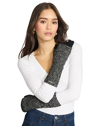 Steve Madden Women's Arm Warmers and Glove Set, 3-Piece