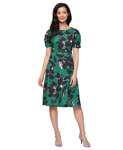Sl Fashions Women's Printed A-Line Dress