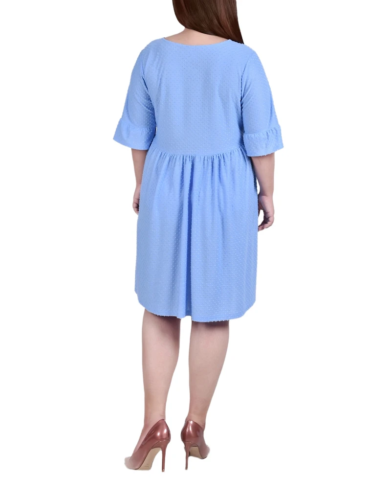 Ny Collection Plus Bell Sleeve Empire Dress