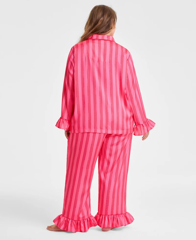 Disney | Macy's Plus Minnie Mouse Satin Pajamas Sleep Set, Exclusive