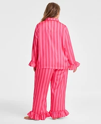 Disney | Macy's Plus Minnie Mouse Satin Pajamas Sleep Set, Exclusive