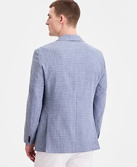 Tommy Hilfiger Men's Modern-Fit Blue Check Blazer