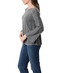 Gloria Vanderbilt Women's Maren Cable Knit Sweater