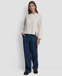 Dkny Jeans Women's High Low Hem Sweater