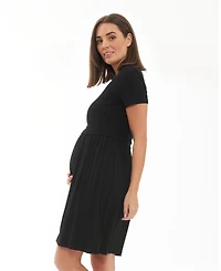 Ripe Maternity Maternity Ripe Rib Crop Top Nursing Dress